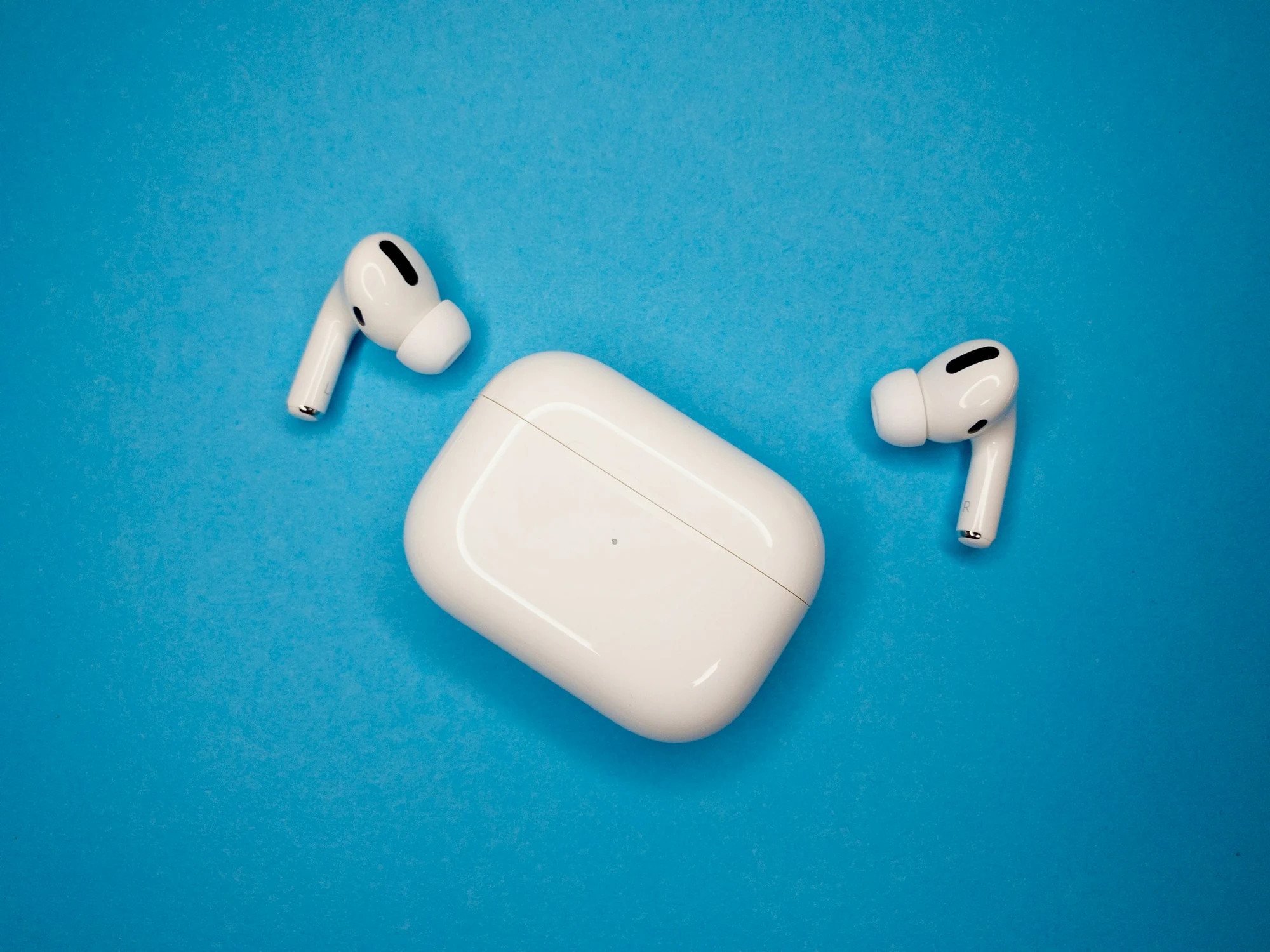 Wireless earbuds in their case