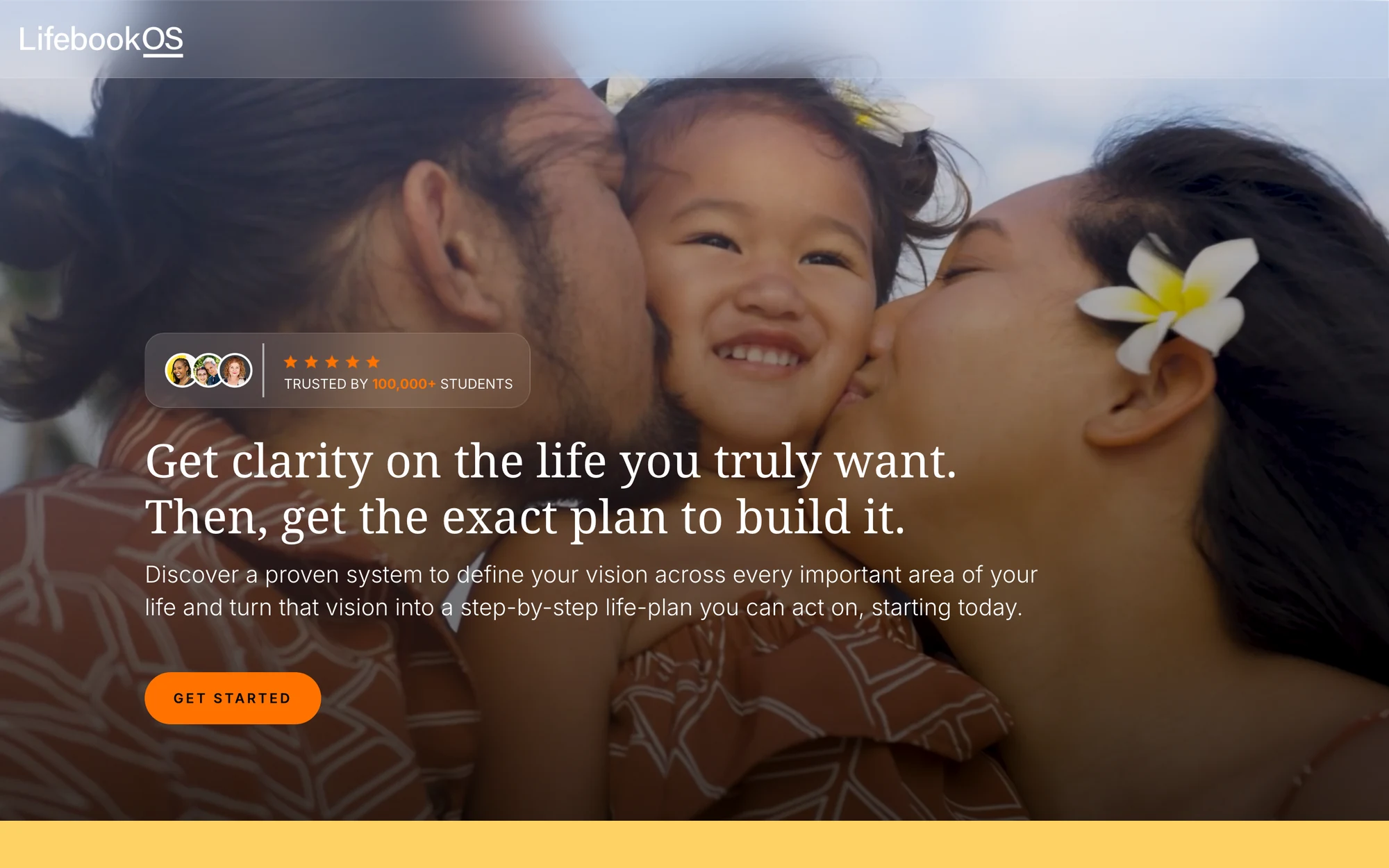 LifebookOS website, home page